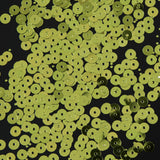 Bag of Lime Color Loose Sequins with Silver Back - 5mm