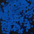 Bag of Blue Color Loose Sequins with Silver Back - 5mm