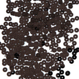 Bag of Brown Color Loose Sequins with Silver Back - 5mm