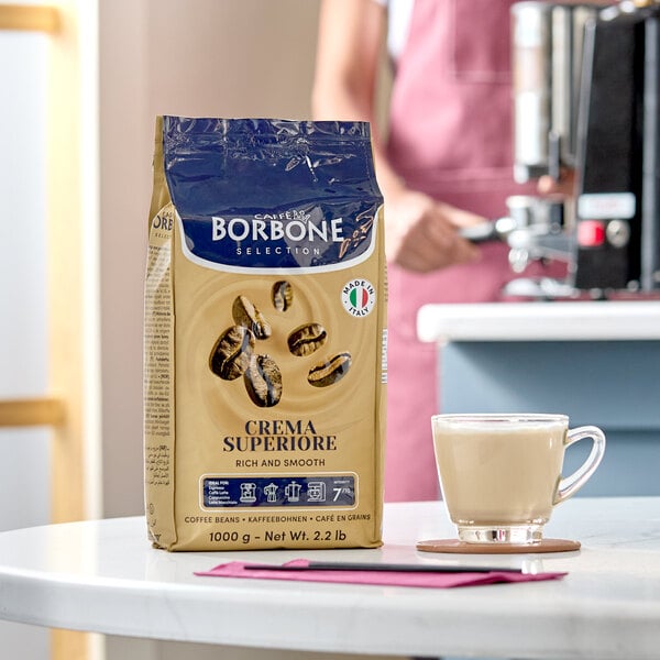 Caffe Borbone Crema Superiore Whole Bean Espresso 2.2 lb. - 6/Case