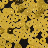 Bag of Gold Color Loose Sequins with Silver Back - 5mm