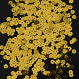 Bag of Gold Color Loose Sequins with Silver Back - 5mm