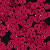 Bag of Ruby Color Loose Sequins with Silver Back - 5mm