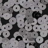 Bag of Old Silver Color Loose Sequins with Silver Back - 5mm