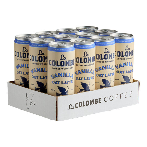 La Colombe Oatmilk Vanilla Draft Latte 11 fl. oz. - 12/Case