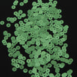 Bag of Green Color Loose Sequins with Silver Back - 5mm