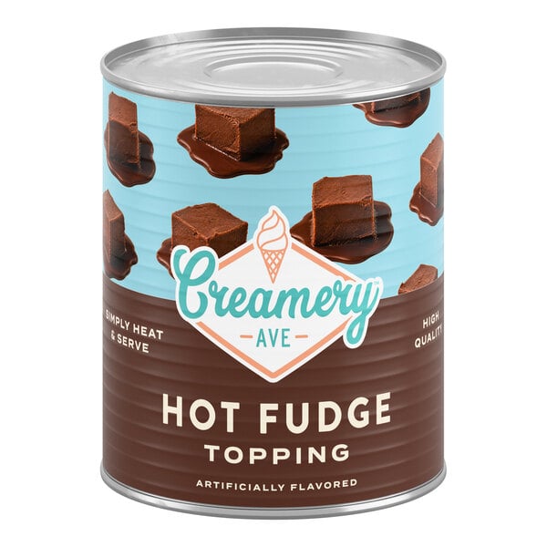 Creamery Ave. Hot Fudge Dessert / Sundae Topping #10 Can - 6/Case