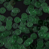 Bag of Jade Transparent Bright Loose Sequins - 6mm