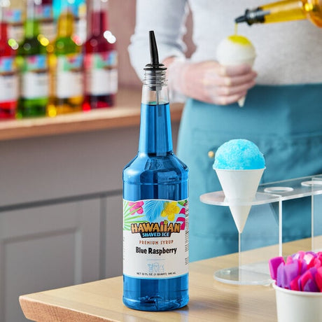 Hawaiian Shaved Ice Blue Raspberry Snow Cone Syrup 32 fl. oz.