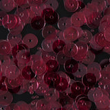 Bag of Ruby Transparent Bright Loose Sequins - 6mm