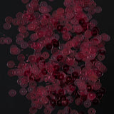 Bag of Ruby Transparent Bright Loose Sequins - 6mm