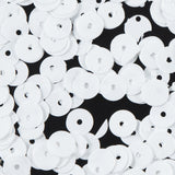 Bag of White Transparent Bright Loose Sequins - 6mm