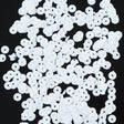 Bag of White Transparent Bright Loose Sequins - 6mm