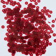 Bag of Red Transparent Bright Loose Sequins - 6mm