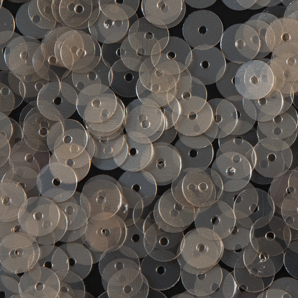 Bag of Beige Transparent Bright Loose Sequins - 6mm