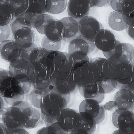 Bag of Gray Transparent Bright Loose Sequins - 6mm