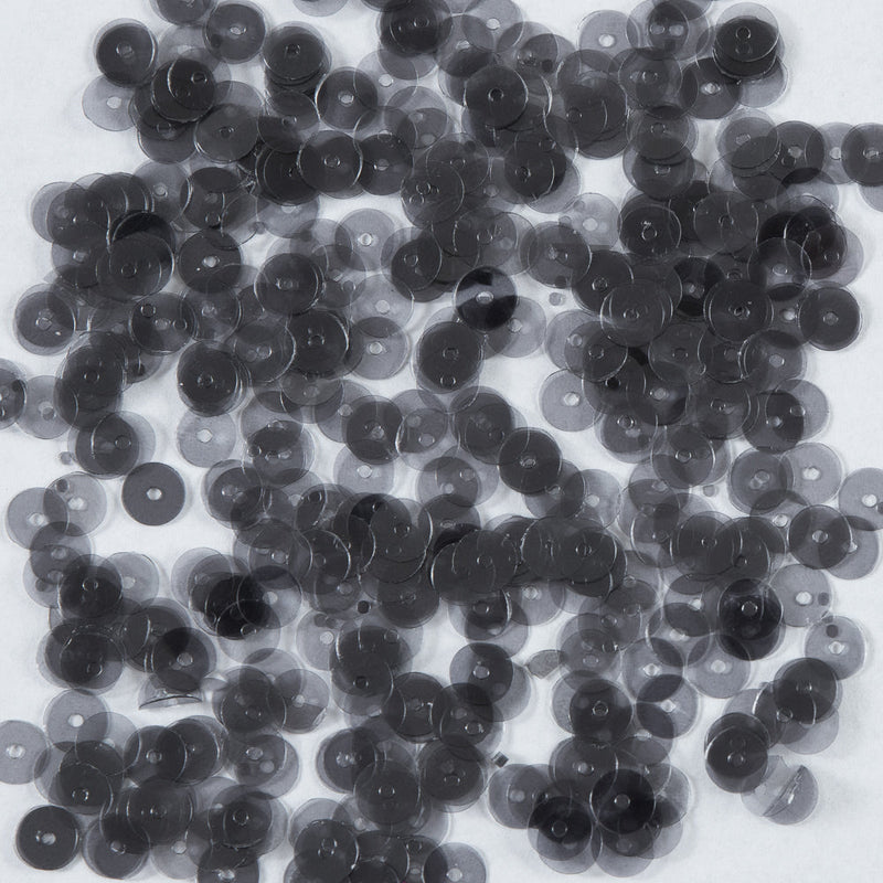 Bag of Gray Transparent Bright Loose Sequins - 6mm