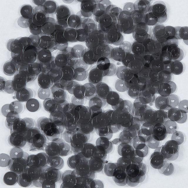 Bag of Gray Transparent Bright Loose Sequins - 6mm