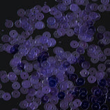 Bag of Purple Transparent Bright Loose Sequins - 6mm