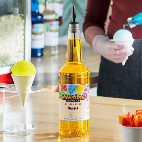 Hawaiian Shaved Ice Banana Snow Cone Syrup 32 fl. oz.