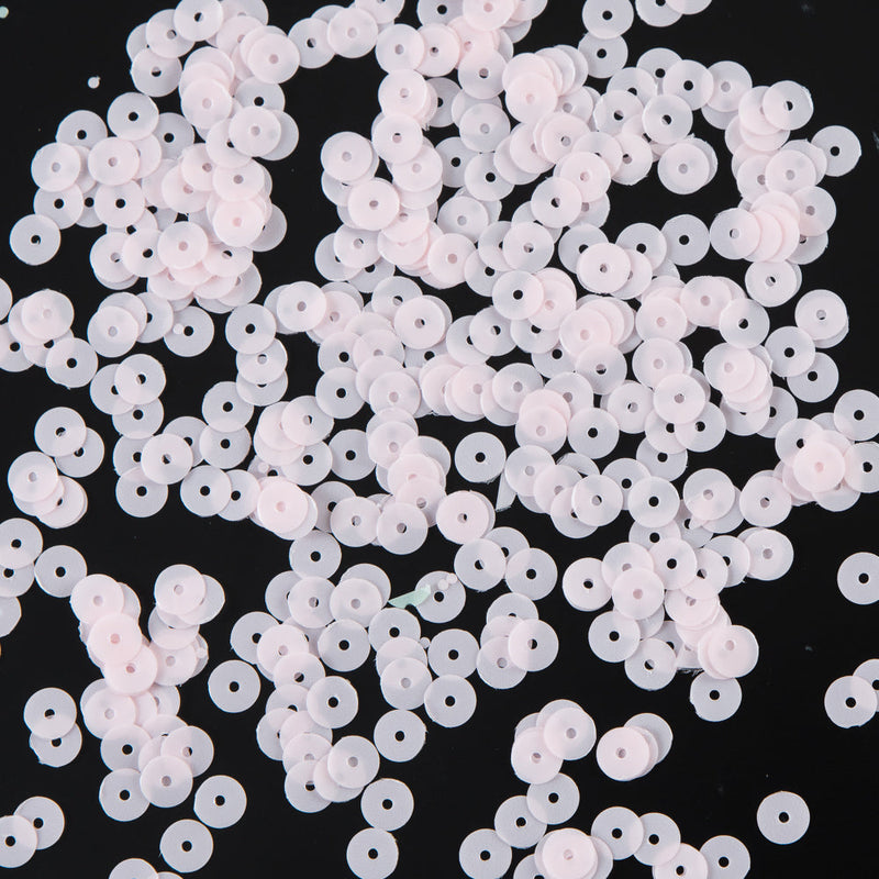 Bag of Baby Pink Dull-Bright Loose Sequins - 6mm