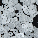Bag of Silver Dull-Bright Loose Sequins - 6mm