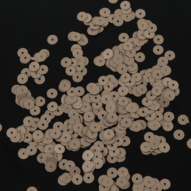 Bag of Antique Gold Dull-Bright Loose Sequins - 6mm