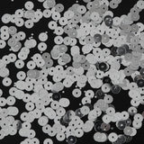 Bag of Silver Color Loose Sequins with Silver Back - 6mm