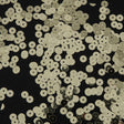Bag of Old Gold Color Loose Sequins with Silver Back - 6mm
