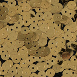 Bag of True Gold Color Loose Sequins with Silver Back - 6mm
