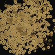 Bag of True Gold Color Loose Sequins with Silver Back - 6mm