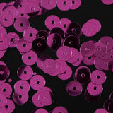 Bag of Fuchsia Color Loose Sequins with Silver Back - 6mm