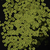 Bag of Lime Color Loose Sequins with Silver Back - 6mm