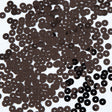 Bag of Brown Color Loose Sequins with Silver Back - 6mm