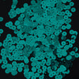 Bag of Teal Color Loose Sequins with Silver Back - 6mm
