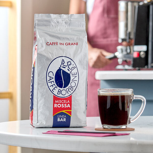 Caffe Borbone Red Blend Whole Bean Espresso 2.2 lb. - 6/Case
