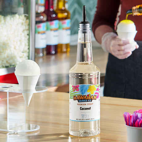 Hawaiian Shaved Ice Coconut Snow Cone Syrup 32 fl. oz.