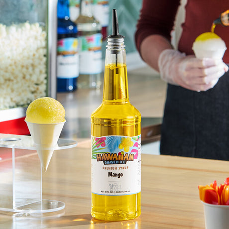 Hawaiian Shaved Ice Mango Snow Cone Syrup 32 fl. oz.