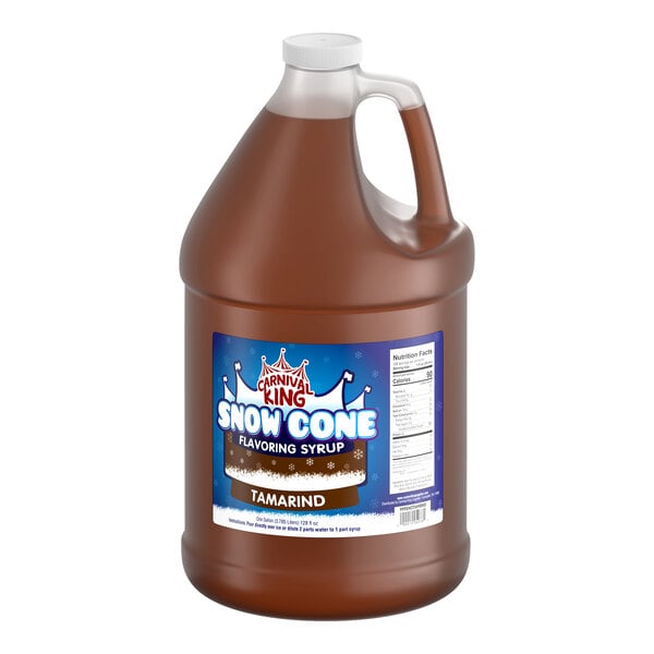 Carnival King 1 Gallon Tamarind Snow Cone Syrup - 4/Case