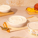 Painterland Sisters Savannah's Peach Organic Skyr Yogurt Cup 5.3 oz. - 8/Pack