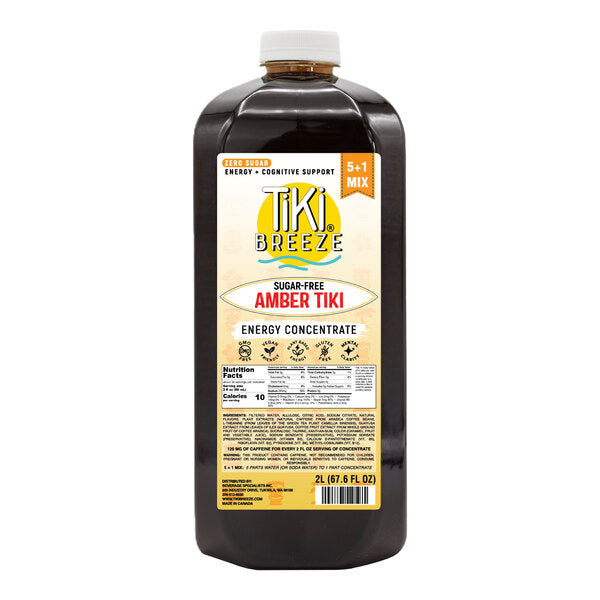 Tiki Breeze Sugar-Free Amber Tiki Energy 5:1 Concentrate 67.6 fl. oz.