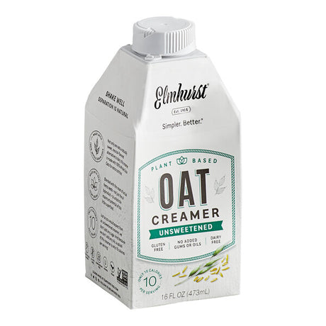 Elmhurst 16 fl. oz. Unsweetened Oat Creamer - 6/Case