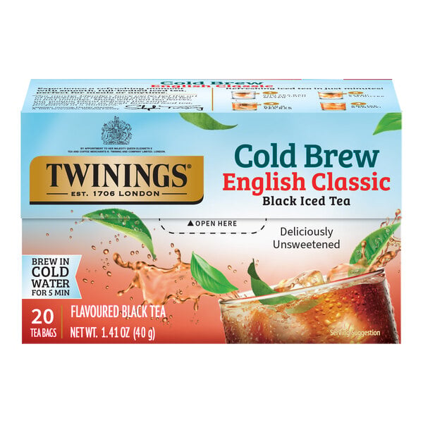 Twinings English Classic Cold Brewed Iced Tea Bags - 20/Box