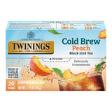 Twinings Peach Cold Brewed Iced Tea Bags - 120/Case