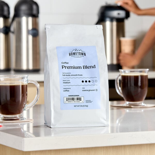 Hometown Provisions Premium Blend Coarse Ground Coffee 2 lb. - 5/Case