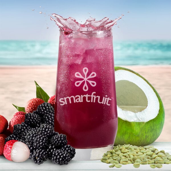 Smartfruit Rebloom Blackberry and Lychee Refresher Beverage 1:1 Concentrate 48 fl. oz. - 6/Case