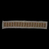 Gold Mesh Beaded & Rhinestone Applique - 18"