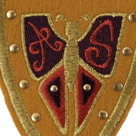 Mustard Military Butterfly Patch