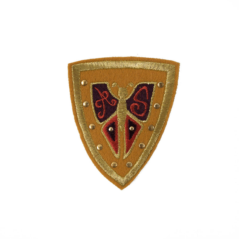 Mustard Military Butterfly Patch