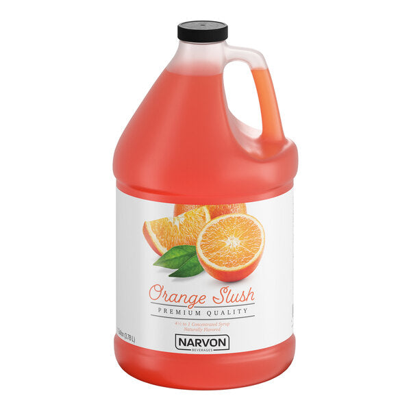 Narvon Orange Slushy 4.5:1 Concentrate 1 Gallon - 4/Case
